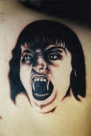Terrifying Vampire Tattoo
