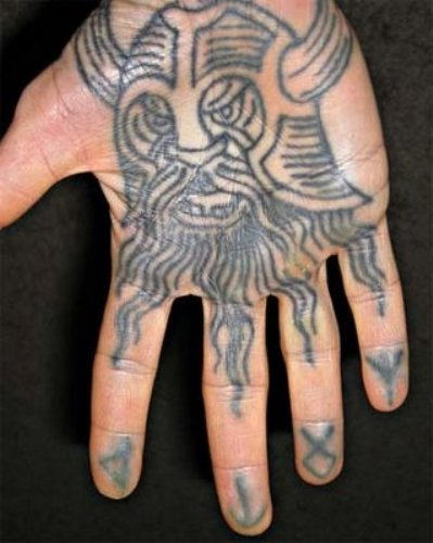 Viking Tattoo On Hand