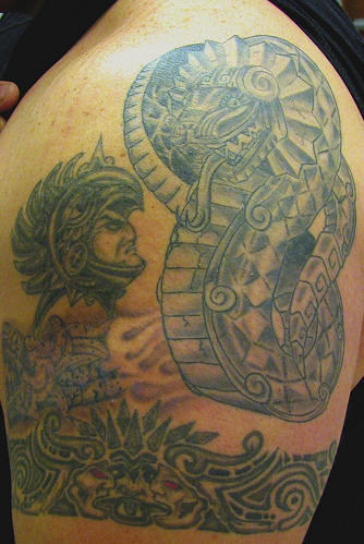 Cool Warrior Tattoo On Shoulder