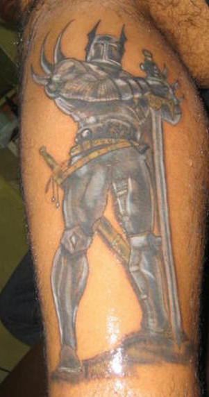 Huge Warrior Tattoo