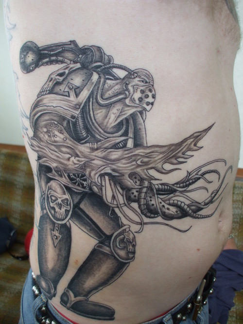 Different Warrior On Rib