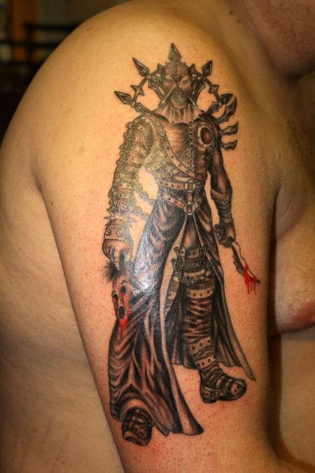 Awesome Warrior On Arm