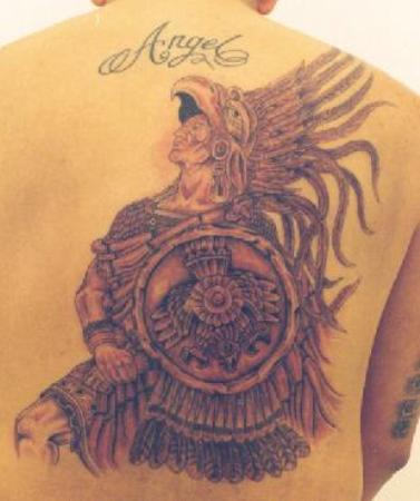Native American Tattoo on Back