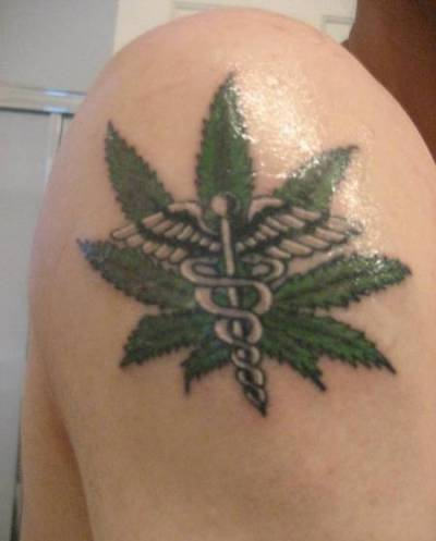 Caduceus Weed On Shoulder