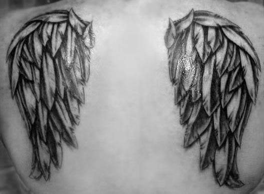 Stylish Wings Tattoo