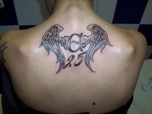Age Wings Tattoo On Back