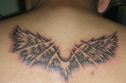 Wing Tattoo on Back