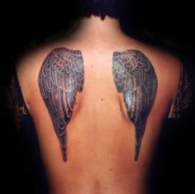Simple Wings Tattoo Design