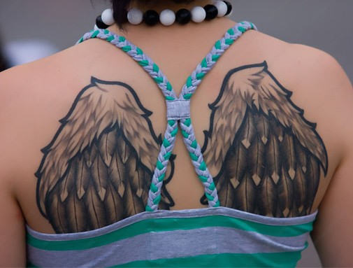 Very Beautiful Wings Tattoo Design