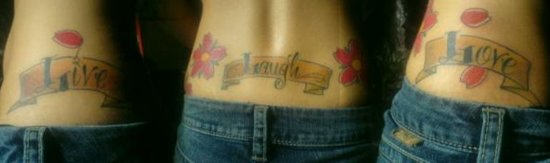 Live Love Laugh On Waist