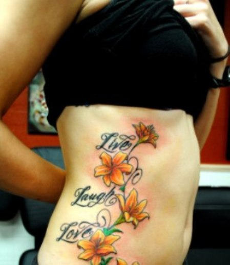 Beautiful Live Laugh Love Tattoo