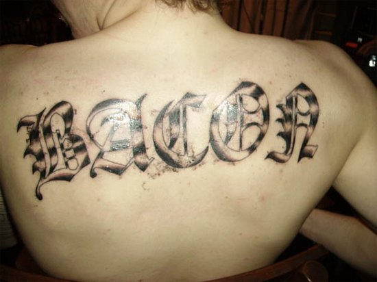 Tattoo In Old English Font