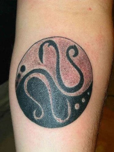 Creative Yin Yang Tattoo Design