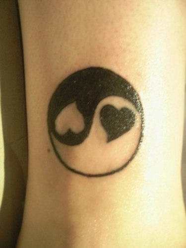 Heart - Yin Yang Tattoo 