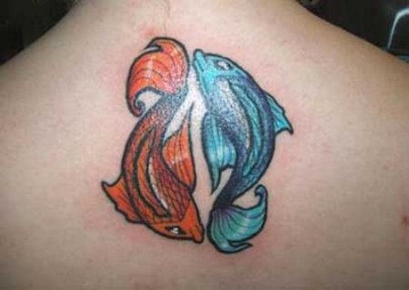 Beautiful Pisces Design on back