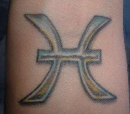 Pisces Symbol Tattoo