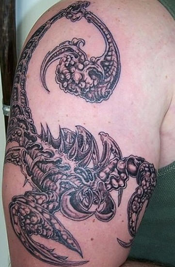 Elegant Scorpion Tattoo