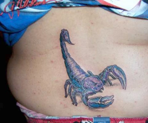 Scorpion Tattoo on Lower Back