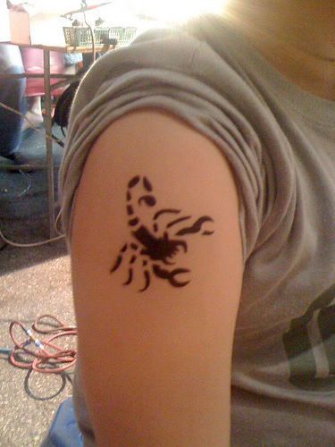 Scorpio Tattoo on Bicep