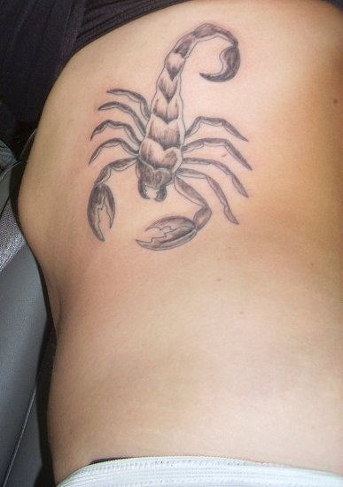 Elegant Scorpion Tattoo Design