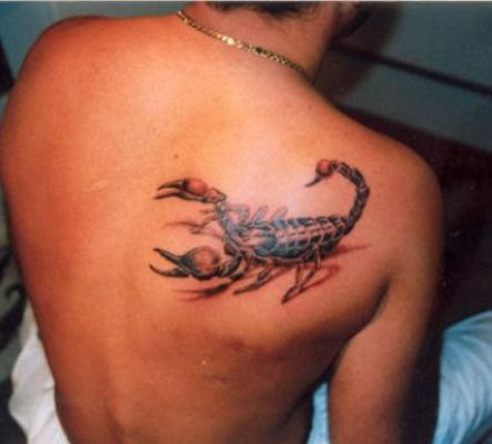 Scorpion Tattoo on Back