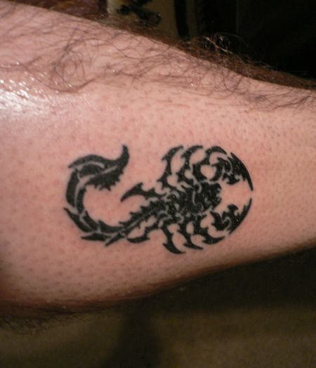 Tribal Style Scorpion Tattoo 