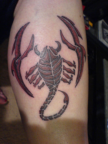 Creative Scorpion Tattoo Design