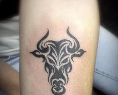 Tribal Taurus Tattoo