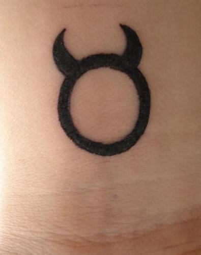 Very Simple Taurus Tattoo