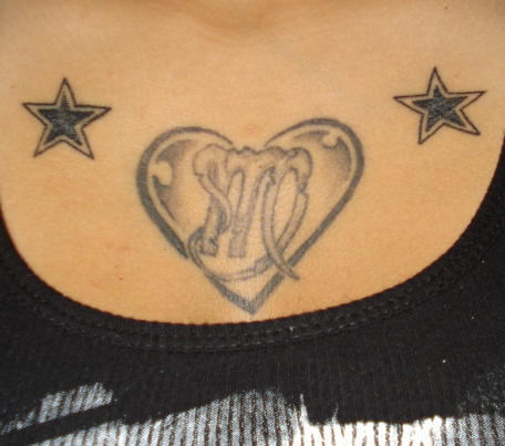 Virgo Design in Heart Shape