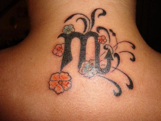 Stylish Scorpio Tattoo Design