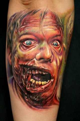 Very Frighting Zombie Tattoo