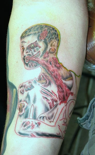 Scary Zombie Tattoo Design
