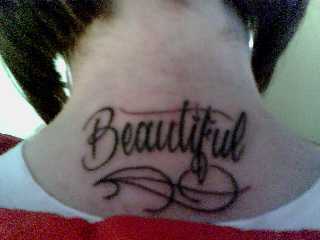 Beautiful Word Tattoo Design