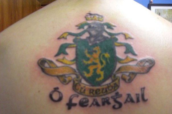 Farrell Coat of Arms tatoo picture