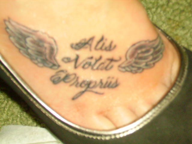 She Flies With Her Own Wings tattoo design