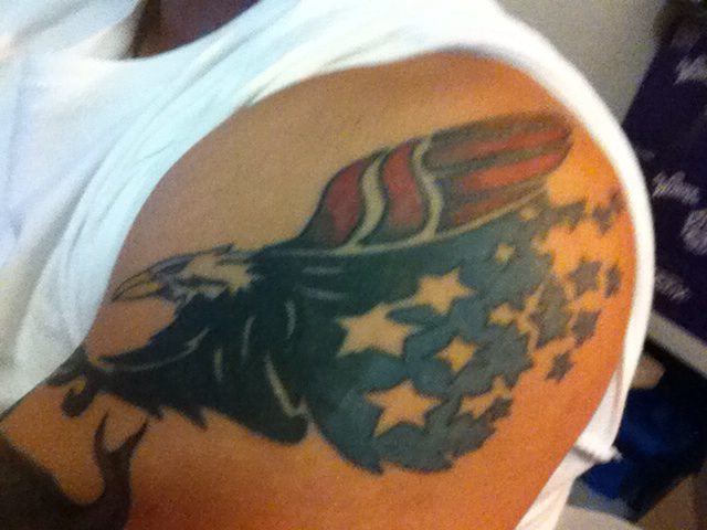 Patriotic Eagle Tattoo