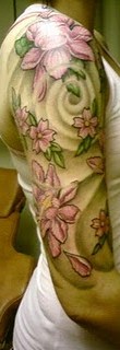 Flower half sleeve