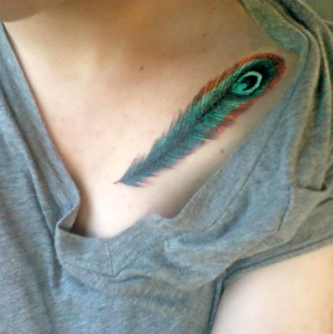 My First Tattoo - Feather Tattoo