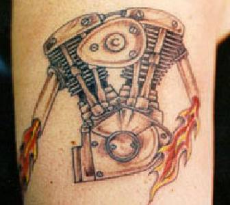 Bike's Engine Tattoo | Tattoo Designs, Tattoo Pictures
