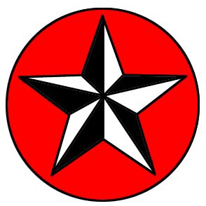 Nautical Red Star Tattoo