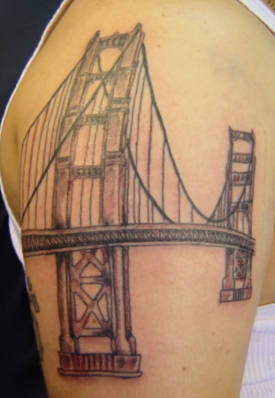 Patriotic Tattoo – Golden Gate Bridge