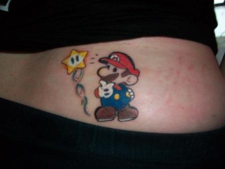 paper-mario-and-a-star-tattoo-design