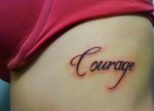 courage tattoo