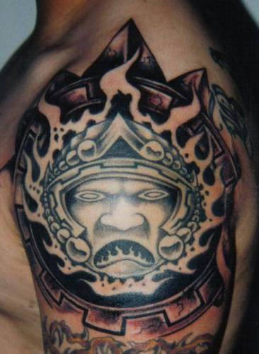 Aztec Tattoo Designs on Arm