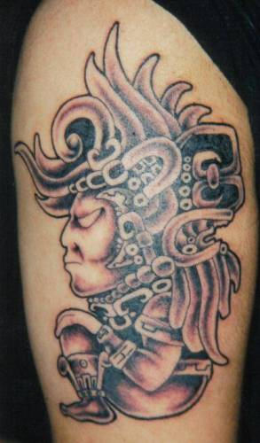 Aztec-Tattoo-on Biceps