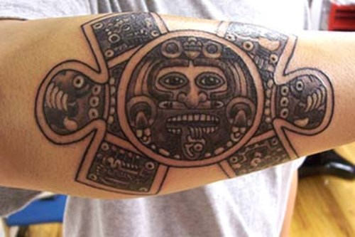 Aztec-Tattoo-on back