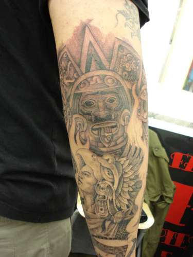 Aztec-Tattoo-on back