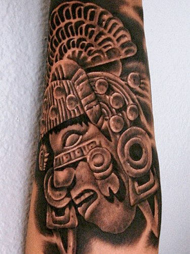 Aztec Tattoo Designs on Arm