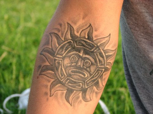 Aztec-Tattoo-on back